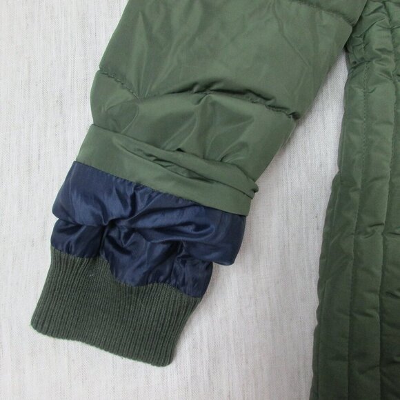 Tommy Hilfiger Puffer Jacket Womens‎ XL Green Zipper Pockets Lined Hooded Zip Up - Picture 4 of 12
